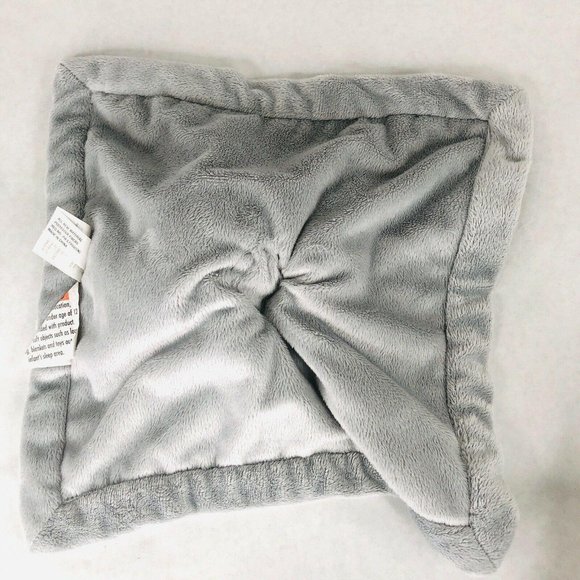Falls Creek Baby Lovey Elephant Gray White Rattle Security Infant Blanket - Picture 4 of 5